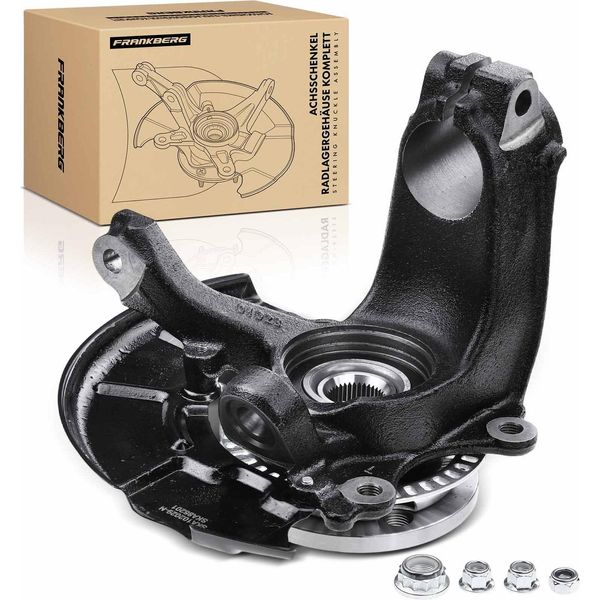 Frankberg 1X Scatola Cuscinetto Ruota Snodo Dello Sterzo Completo Asse Anteriore Sinistro Per Vw Golf Iv Variant New Beetle Cabriolet-image