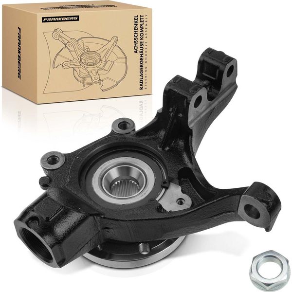 Frankberg 1X Scatola Cuscinetto Ruota Snodo Sterzo Completo Asse Anteriore Destro Per Peugeot 307 308 CitroëN Berlingo-image
