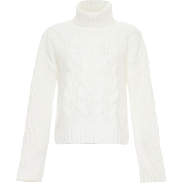 Maglione A Collo Alto Da Donna Bionda - Bianco Lana, Xl/Xxl-image