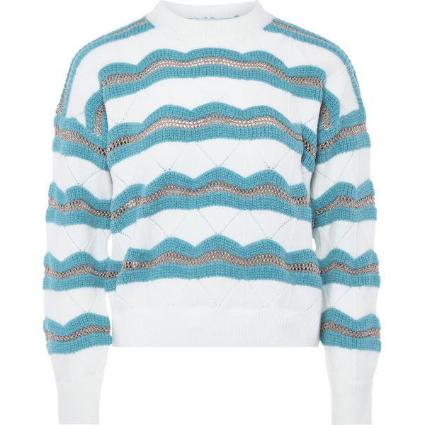 Maglione Da Donna Sidona - Bianco Blu, M/L-image