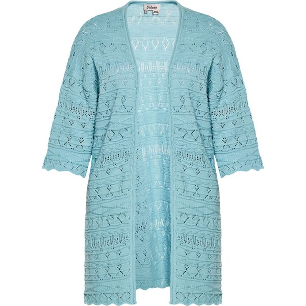 Sidona Damen Strickjacke - Wasser, M-image