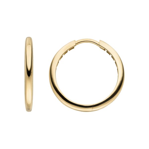 Paar Creolen Jobo "Rund Ohrringe 25 Mm", Gold (Gelbgold 333), Ohrringe, Damen, 24,9Mm, Gelbgold 333, 8 Karat 333 Gold-image