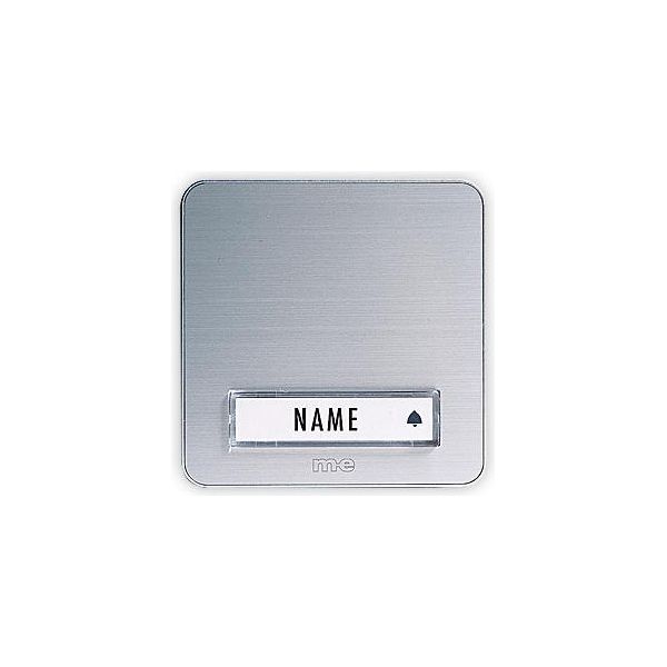 M-E MODERN-ELECTRONICS Klingelplatte 1Fach KTA-1 A/S Silber 12 V/1 A (KTA-1 A/S)-image