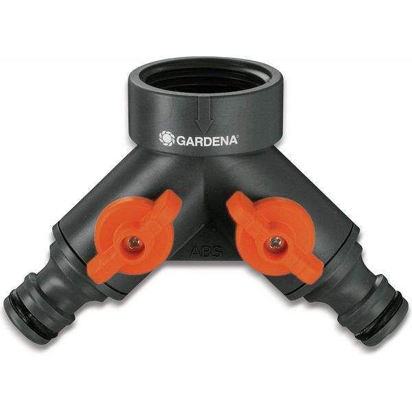 Gardena, Valvola A 2 Vie, Per Rubinetti Con Filettatura Da 33,3 Mm (G1)-image