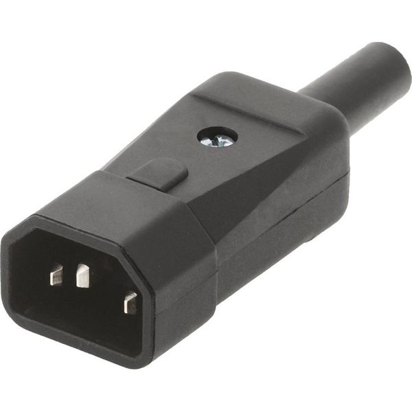 Bachmann IEC320 C14 10A/250VAC Spina, Connessione A Vite, Nero-image