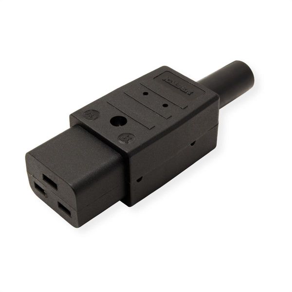 Bachmann Accoppiatore Per Apparecchi IEC320 C19 16A/250VAC, Attacco A Vite, Nero-image