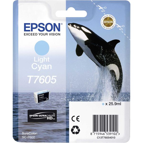 Epson Ink Bar Ultrachrome Hd "Kosatka"" - Light Cyan - T7605 (25,9 Ml)"-image