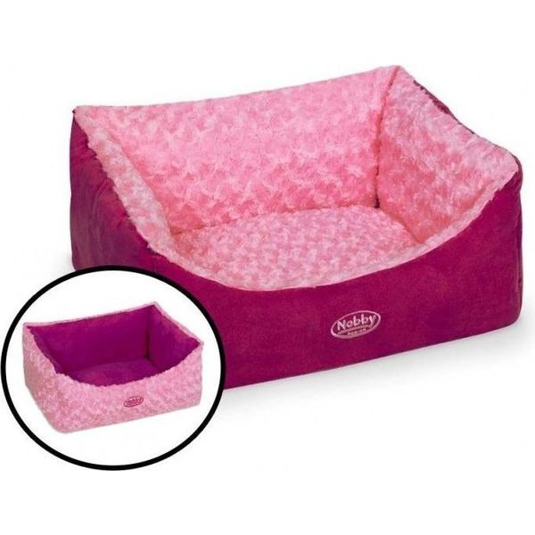 Letto Quadrato Nobby Komfort "Arusha"" L X P X A: 45 X 40 X 18 Cm Rosa"-image