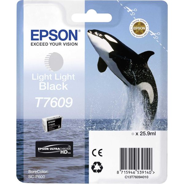 Epson Ink čEr Ultrachrome Hd "Kosatka"" - Light Light Black - T7609 (25,9 Ml)"-image