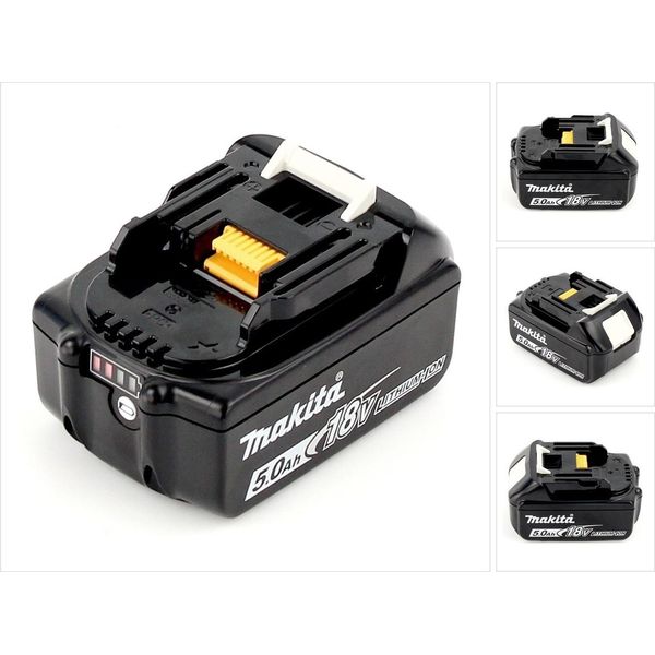 Makita Bl 1850 B Batteria Al Litio Da 18V 5,0 Ah ( 197280-8 / 632F15-1 ) Con Indicatore Led - Successore Del 196672-8-image