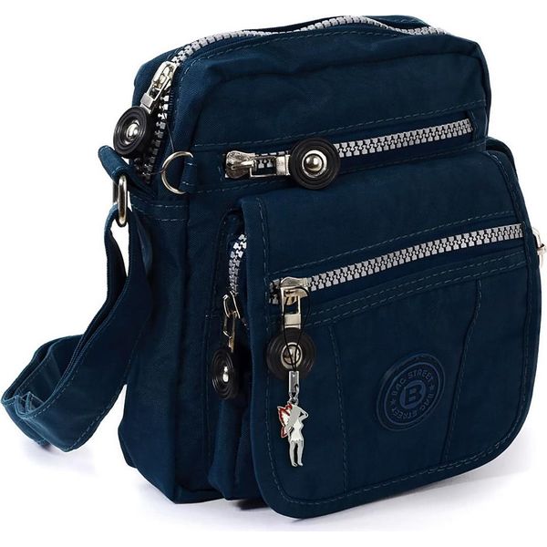 Borsa Street Nylon Borsa Donna Uomo Blu Navy OTJ215B-image