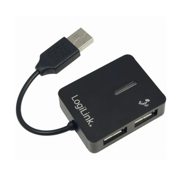 Logilink UA0139 Logilink USB-HUB "Smile"" 4-Port O. Nt Schwarz"-image