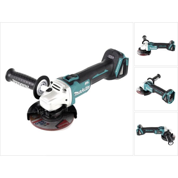 Makita Dga 504 Z 18 V Smerigliatrice Angolare Brushless A Batteria 125 Mm - Senza Batteria, Senza Caricatore-image