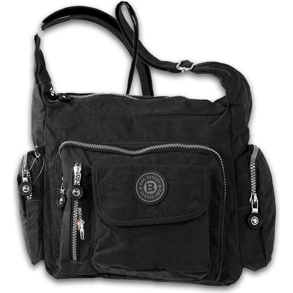 Borsa Street Nylon Borsa Donna Nero 30X15X22 OTJ204S-image