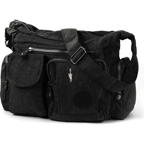 Borsa Street Nylon Borsa Donna Nero 30X12X22 OTJ205S-image