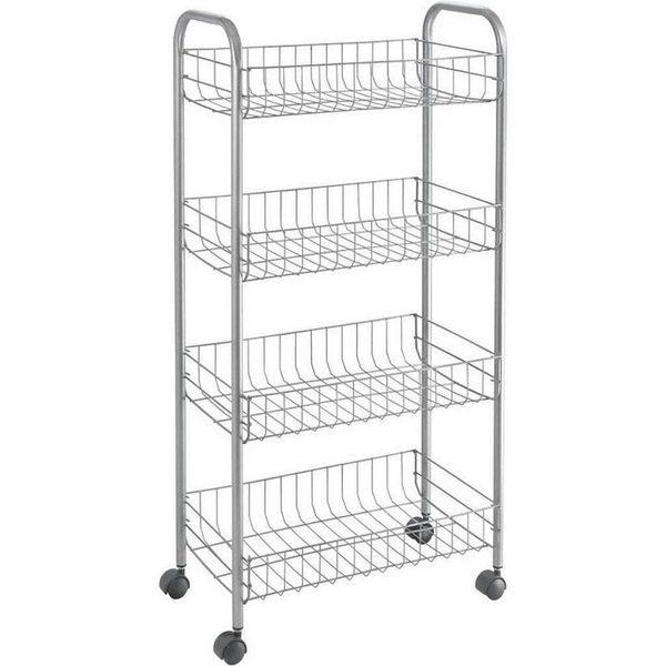 Metaltex Keuken/Badkamer Opbergtrolley Ascona 41X23X84 Cm Wieltjes-image