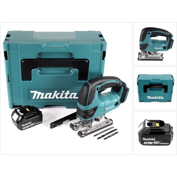 Makita Djv 180 F1J Seghetto Alternativo A Batteria 18V + 1X Batteria 3,0Ah + Valigetta Makpac - Senza Caricabatterie-image