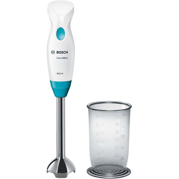 Bosch MSM2410DW Frullatore Manuale Clevermixx Fun Bianco/Turchese-image