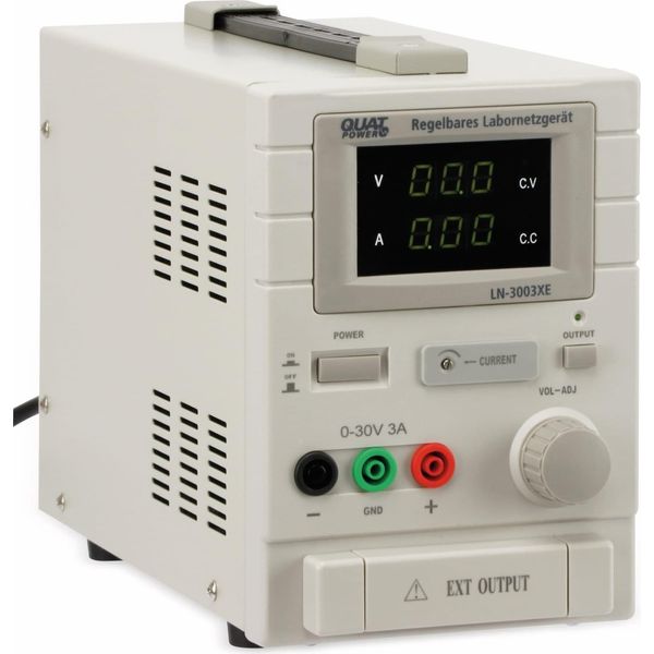 Alimentatore Da Laboratorio Quatpower LN-3003XE | Tensione Cc Regolabile Da 0 A 30 V | Corrente Regolabile Da 0 A 3 A | Connessione Di Rilevamento Per La Compensazione Delle Perdite Di Potenza | Display A Led Per Tensione E Corrente-image