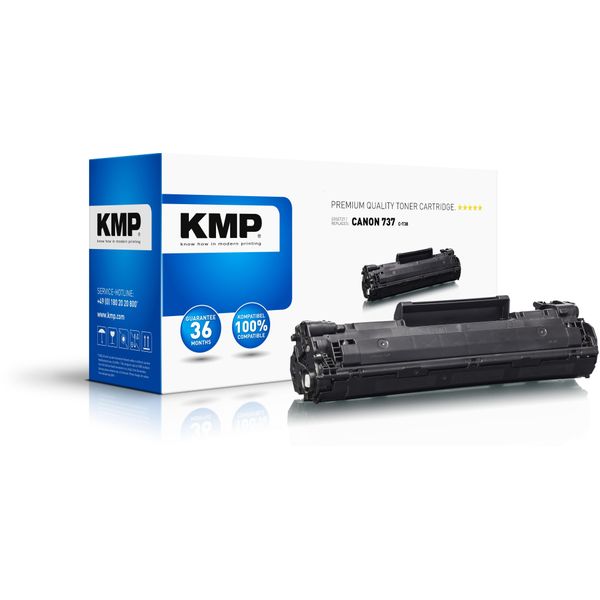 Kmp C-T38 - 120 G - Nero - Compatibile - Cartuccia Di Toner (Alternativa Per: Canon 9435B002, Canon 737)-image