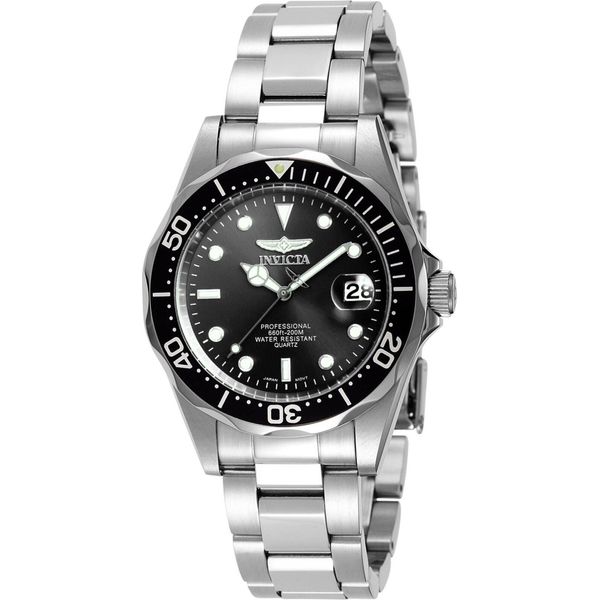 Invicta Pro Diver 8932 Orologio Da - Impermeabile - Analogico - Movimento Quarzo - Acciaio Inossidabile Con Quadrante Nero - 37Mm-image