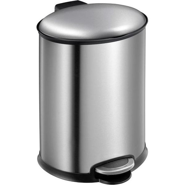 Eko - Cestino A Pedale Ellipse 12 Litri - Acciaio Inox Plastica - Acciaio Inox Opaco-image