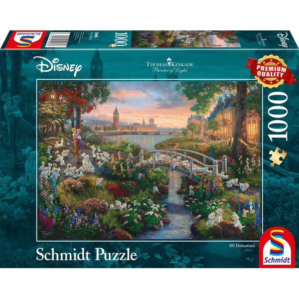 Schmidt Spiele Schmidt Spiele Puzzle Thomas Kinkade Disney 101 Dalmatiner 1.000 Teile 59489-image