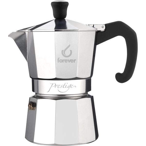 Caffettiera Espresso Forever Miss Moka Prestige Induzione 3 Tazze Alluminio-image