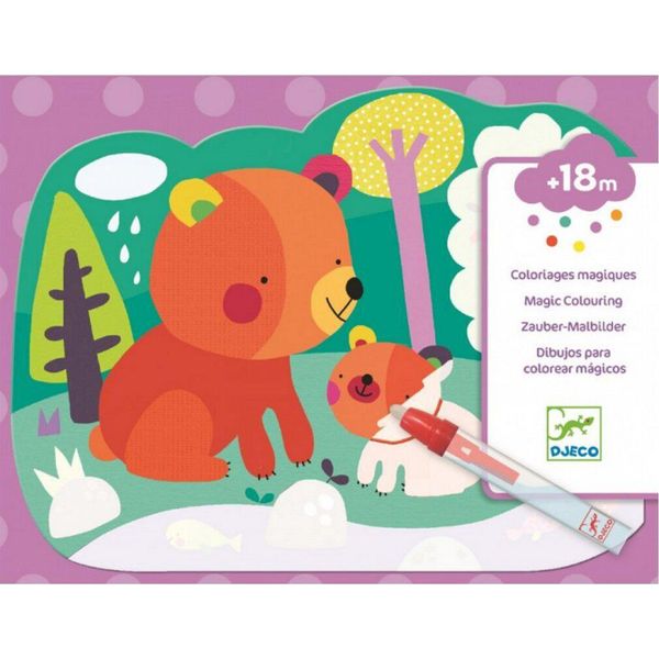 Djeco Disegni Da Colorare Ad Acqua - Vita Nella Foresta-image