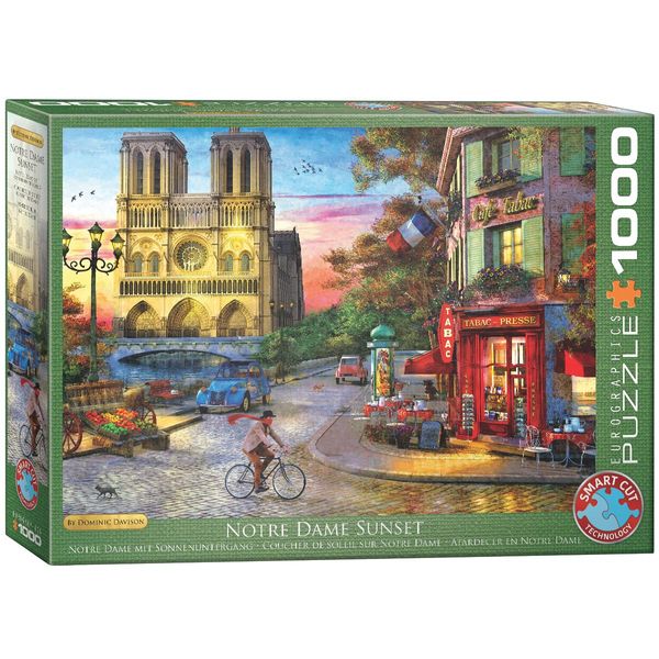 Eurographics Puzzle Notre Dame Sunset - Dominic Davison - 1000 Teile-image