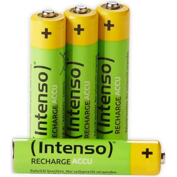Intenso HR03 Batteria Ricaricabile Energy Eco 1000Mah Mini Stilo Aaa Nichel Metallo Idruro Nimh Giallo Verde-image