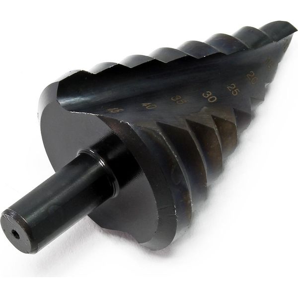 Trapano A Gradino Wiltec Hss Con Rivestimento In Titanio, 10-45 Mm, Trapano Conico Con Rivestimento In Titanio, Trapano A Tazza Per Acciaio E Plastica, Trapano A Cono, Trapano Per Svasare, Trapano Per Sbavare-image