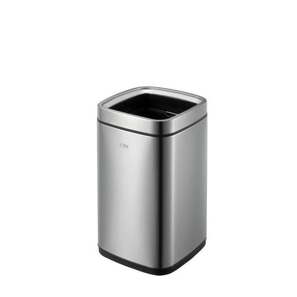 Eko - Cestino Laguna Open Top 12 Litri - Acciaio Inox Plastica - Acciaio Inox Opaco-image