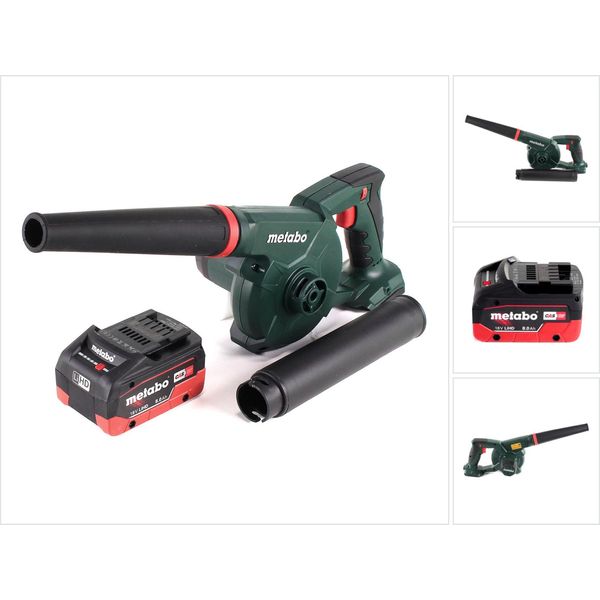 Metabo Ag 18 Soffiatore A Batteria 18 V + 1X Batteria Lihd 8.0 Ah + Senza Caricabatterie-image