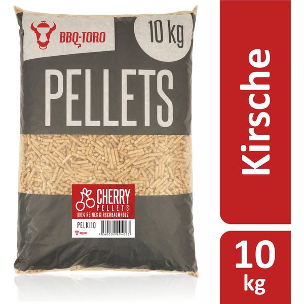 Pellet Di Ciliegio Bbq-Toro A Base Di Legno Di Ciliegio Al 100%, 10 Kg-image
