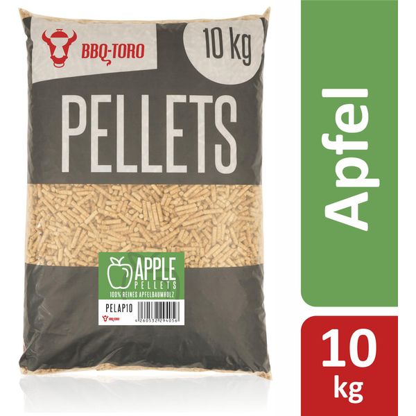 Bbq-Toro Pellet Di Mele Al 100% Di Legno Di Melo, 10 Kg, Pellet Per Affumicatura, Pellet Di Legno, Per Barbecue E Altro Ancora-image