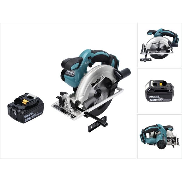 Sega Circolare A Batteria Makita Dss 611 G1 18 V 165 Mm + 1X Batteria 6,0 Ah - Senza Caricabatterie-image