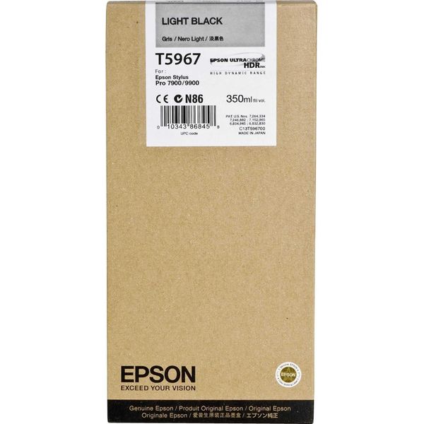 Epson T5967 - 350 Ml - 350 Ml - Schwarz - Originale - Inchiostro - Per Stylus Pro 7890, Pro 7900, Pro 9890, Pro 9900, Pro WT7900-image