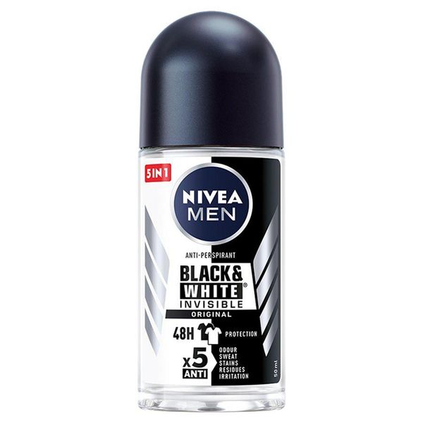 Nivea Black&White Invisible Original Antitraspirante Roll-On 50Ml-image