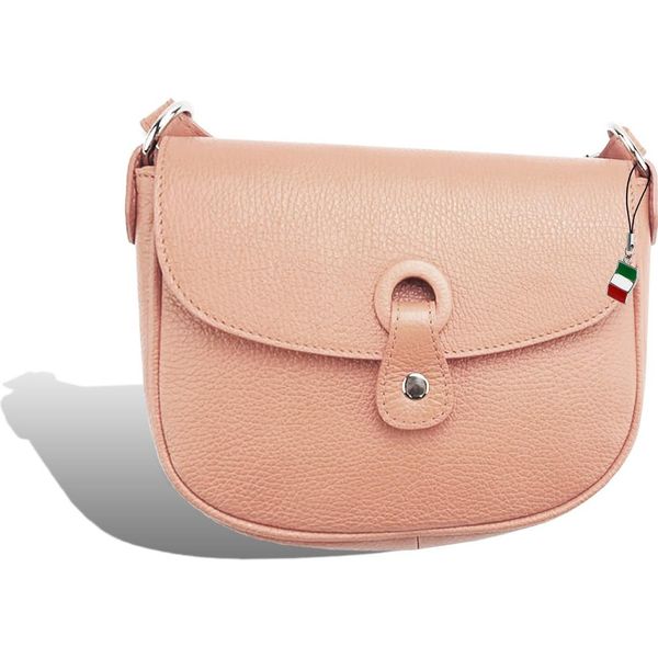 Firenze Vera Pelle Borsa Signore Sera Rosa 21X13X5 Compreso Italia Tag D2OTF122A-image