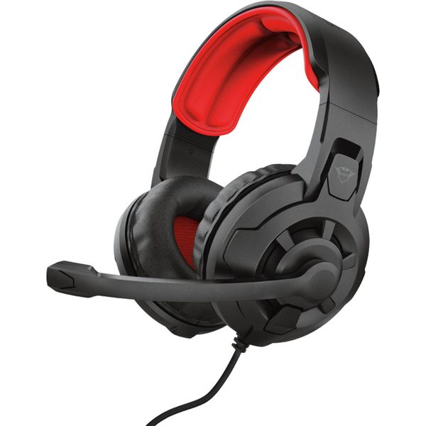 Trust Gxt 411 Radius Cuffie Ad Archetto Cablate Da Gioco Nero, Rosso-image