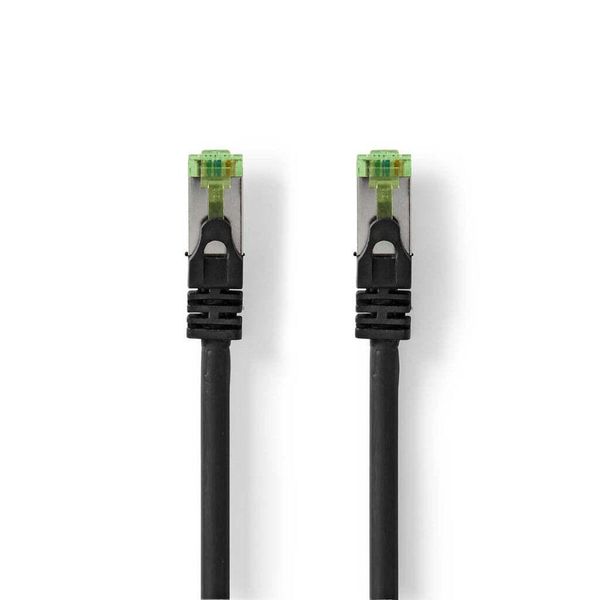 Cavo Di Rete CAT7 | S/Ftp | RJ45 Maschio | RJ45 Maschio | 10,0 M | Senza Strappo | Rotondo | Lszh | Nero | Busta-image