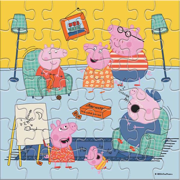 Luna 2In1 Puzzle Per Bambini Da Colorare Peppa Pig 42 Pezzi Puzzle Xl 42 X 42 Cm-image