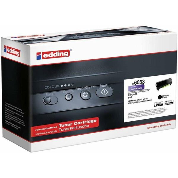Edding 18-6053 Edding EDD-6053 Toner Nero Compatibile Con Lexmark 60F2000-image