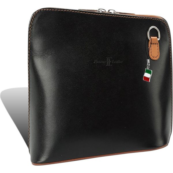 Firenze Vera Pelle Borsa Signore Mini Sera Nero Marrone Vacchetta 17X17X8 Compresa Italia Tag D2OTF109F-image