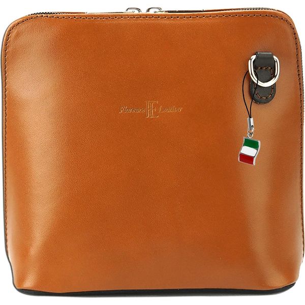 Florence Vera Pelle Liscia Da Donna Borsa Da Sera Cognac Marrone OTF109O-image