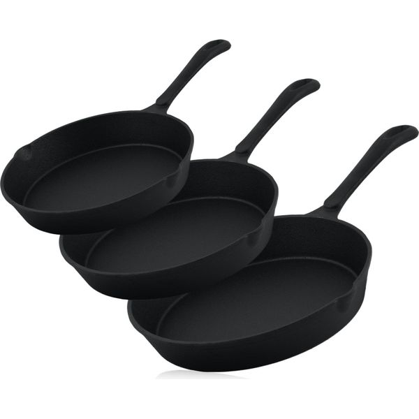 Set Di Padelle Bbq-Toro Ultimate PRO3+, 3 Pezzi, Padella In Ghisa E Bistecchiera-image