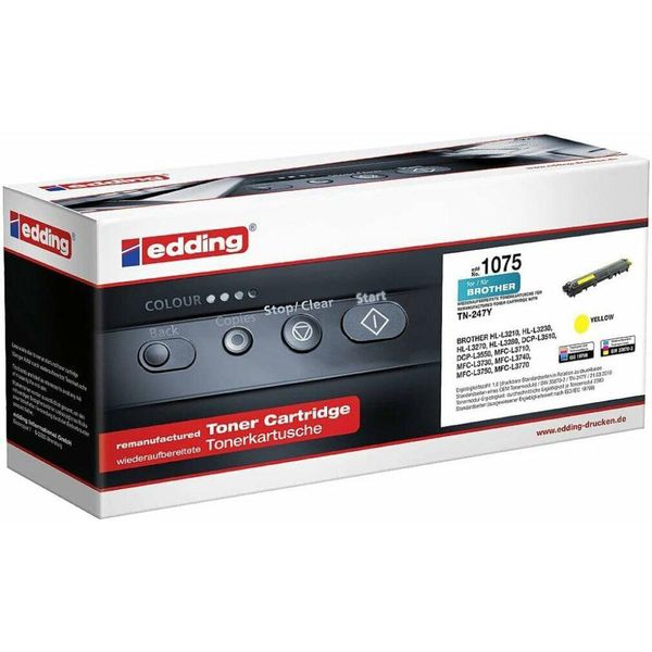 Edding 18-1075 Edding EDD-1075 Toner Giallo Compatibile Con Brother TN-247Y-image