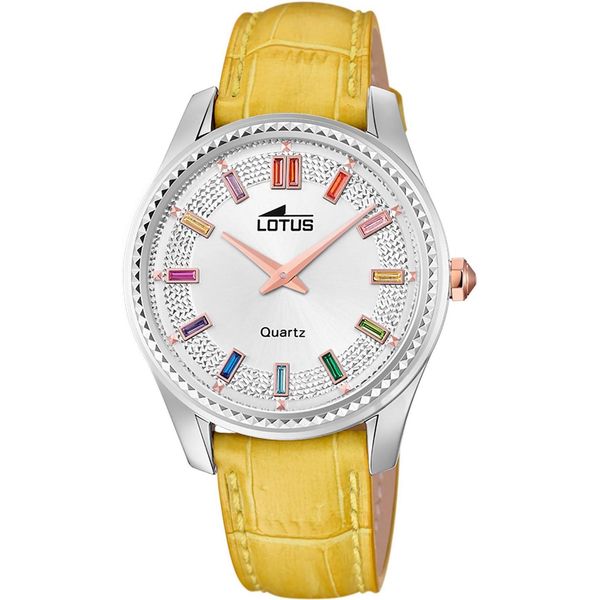 Lotus Orologio Da Donna Classic Elegant Orologio Da Polso In Pelle Giallo UL18899/2-image