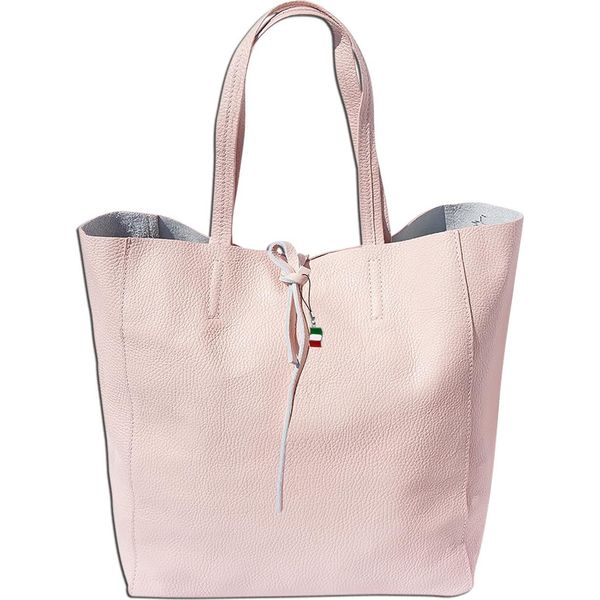 Florence Shopper Donna Vera Pelle Maniglia Rosa 30X35X15 Cm OTF112A-image